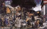 Sandro Botticelli The temptation of mossy Spain oil painting artist